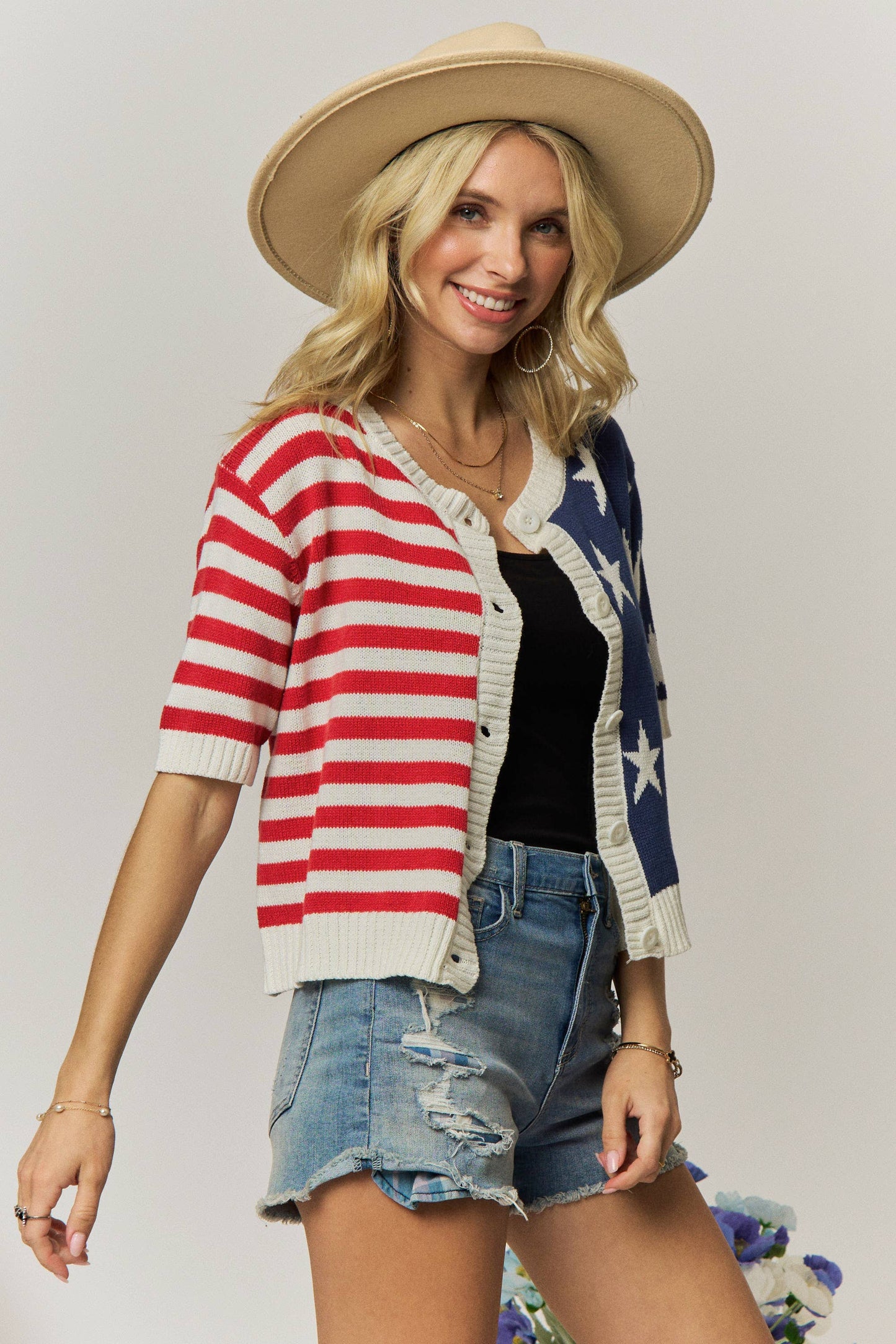 American Flag Sweater