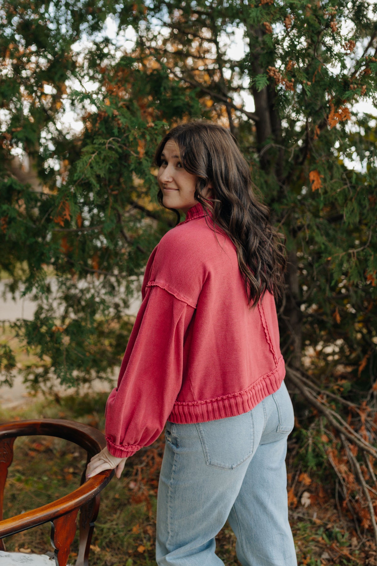 Vintage Berry Cardigan