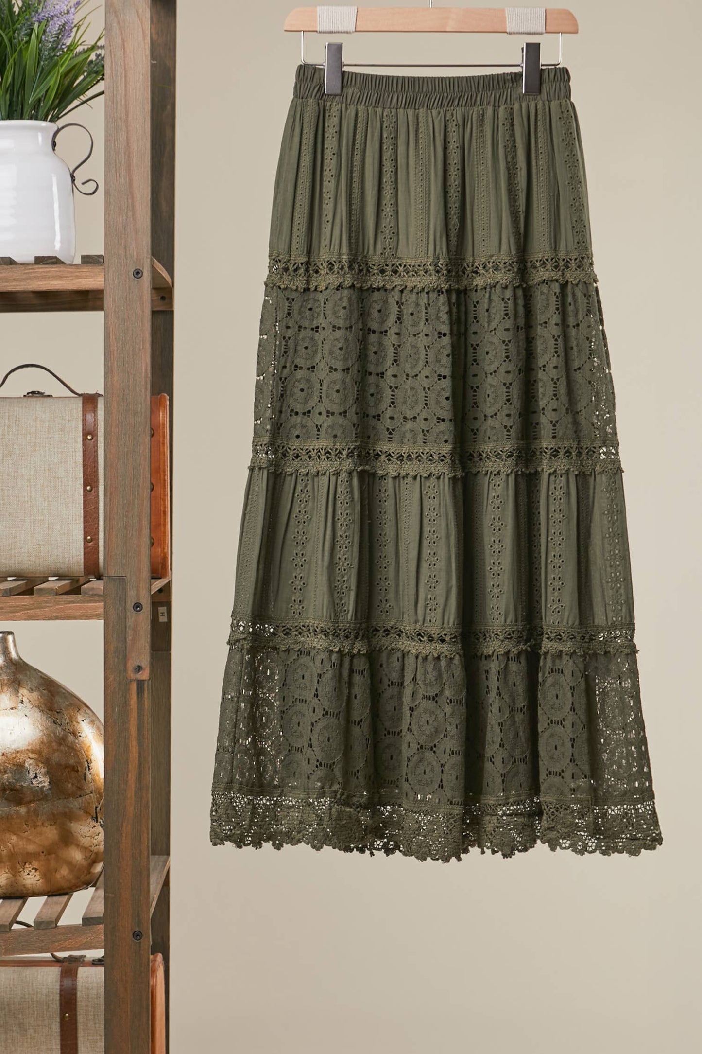 Forest Whisper Lace Skirt
