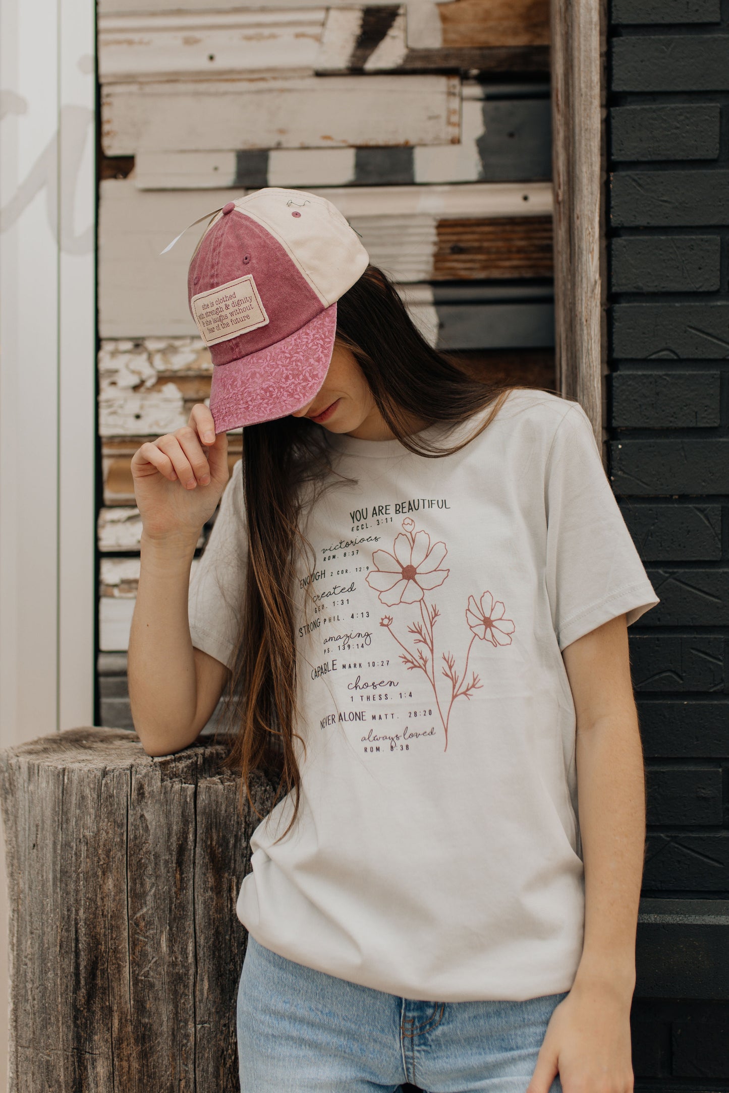 You Are Beautiful Victorious Enough Floral