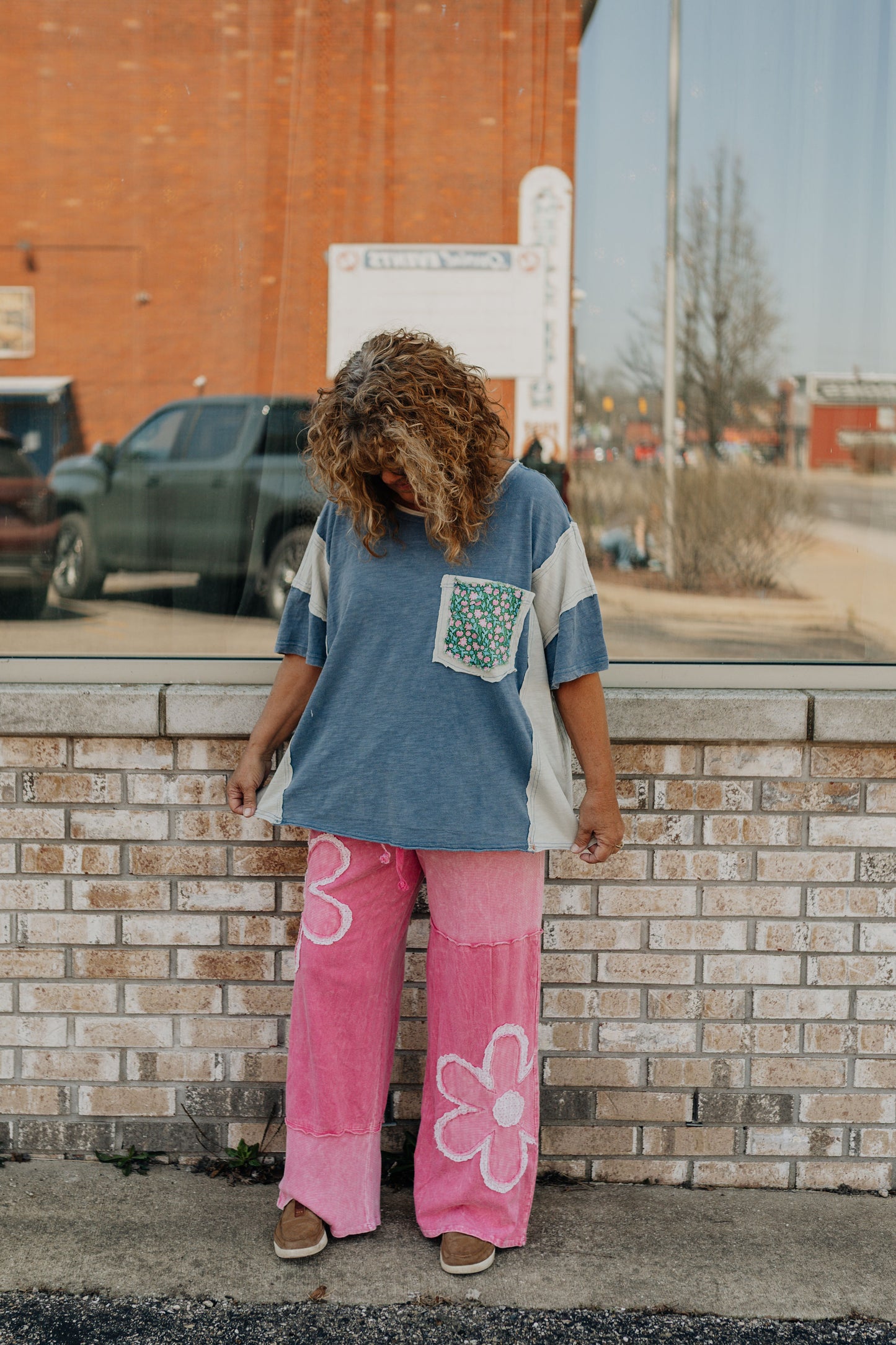 Wanderlust Peace Tee - Denim