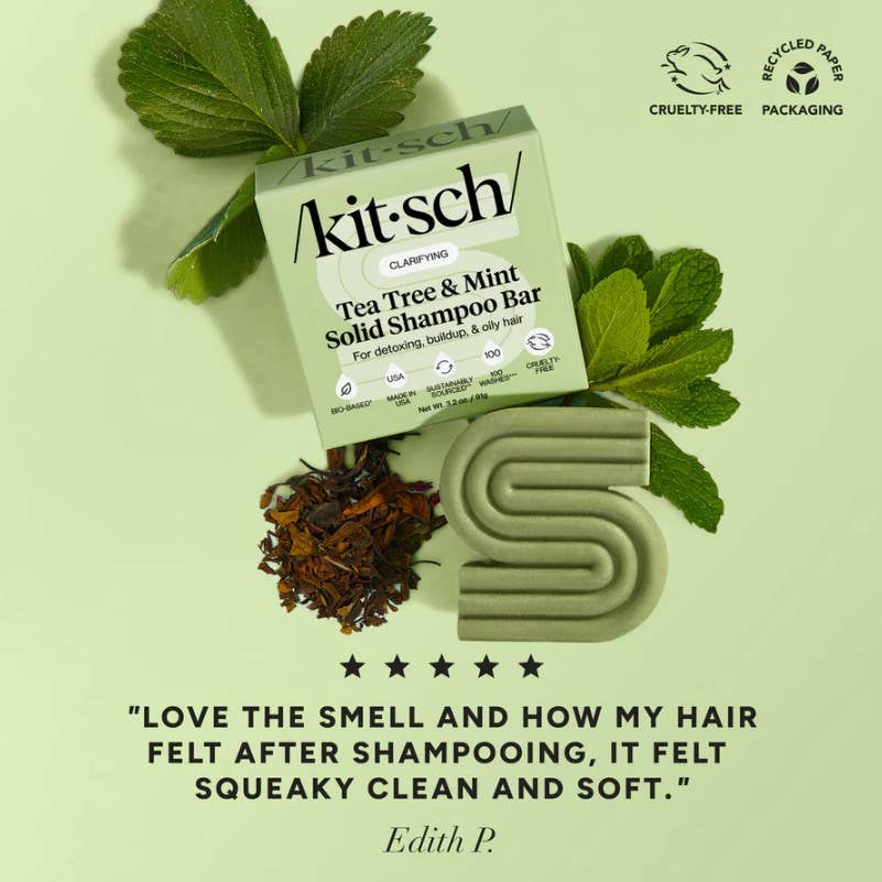 Tea Tree & Mint Clarifying Shampoo & Conditioner Bar Combo