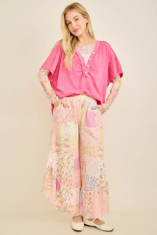 Spring Patchwork Pants