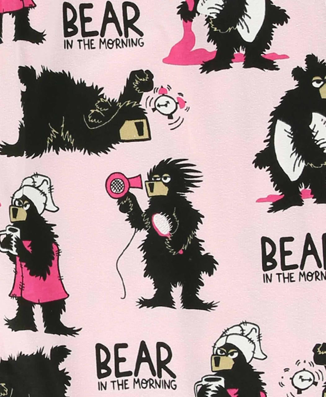 Pink Bear in the Morning PJ Top