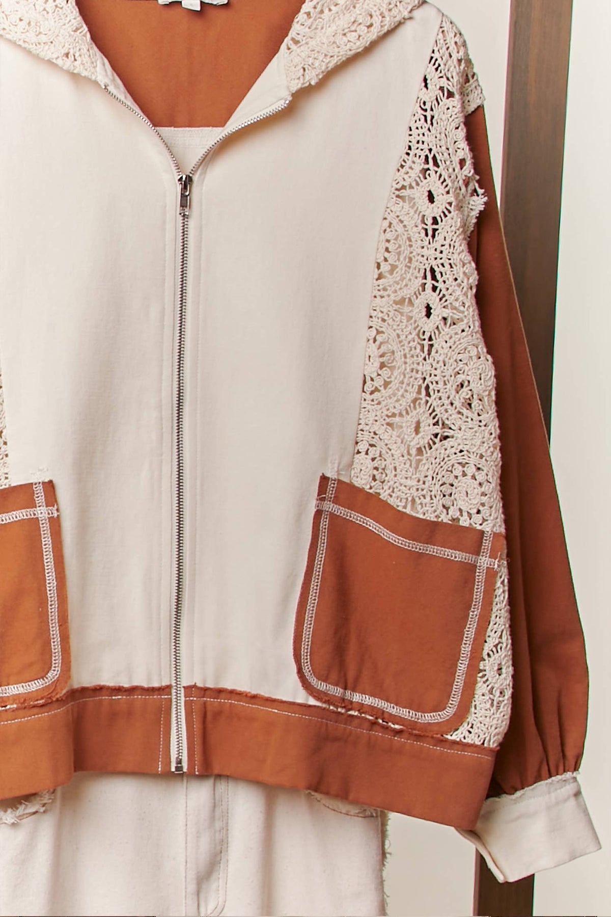 Clorblock Crochet Stitch Hoodie