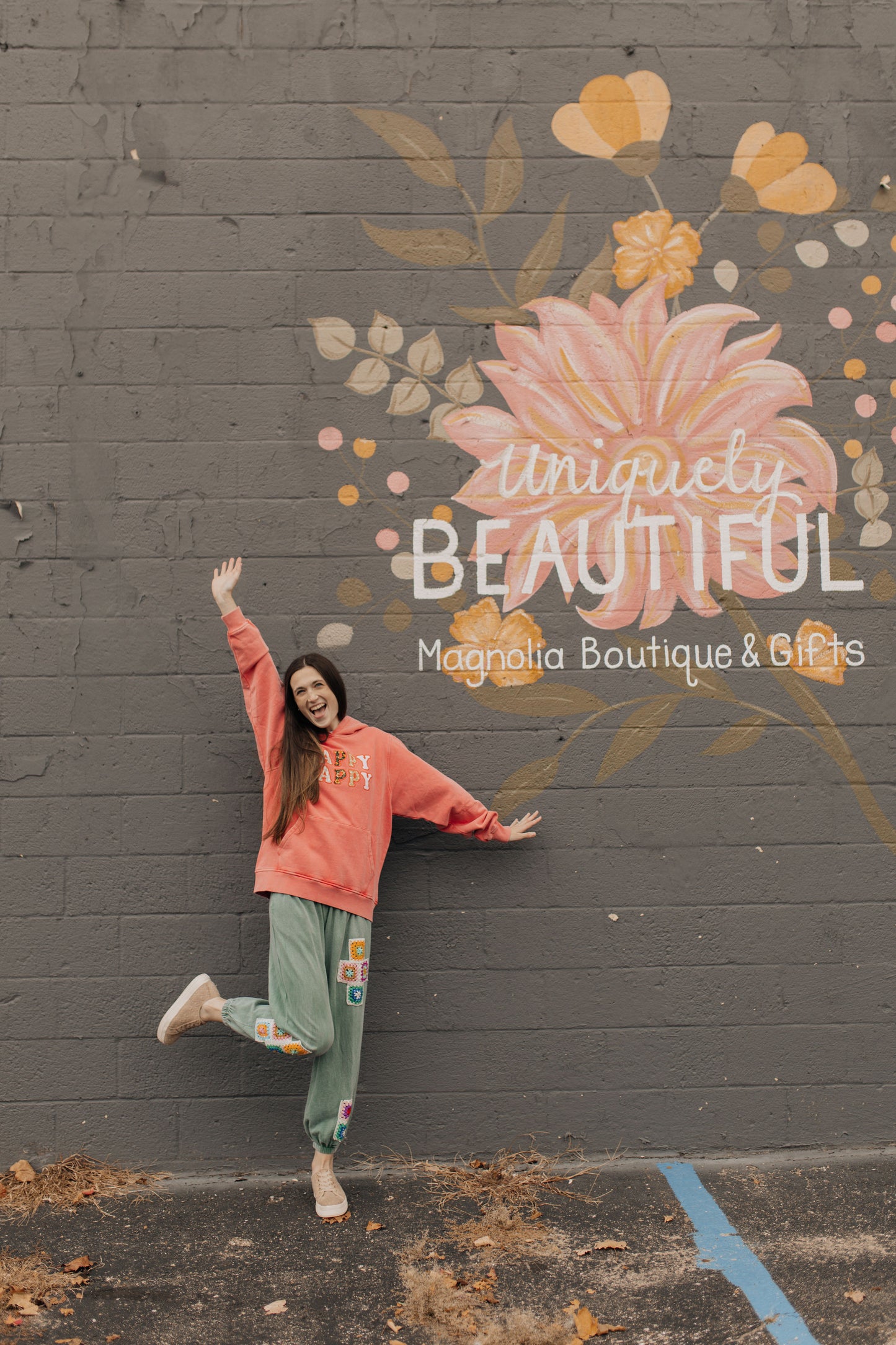 Moss Green Crochet Joggers