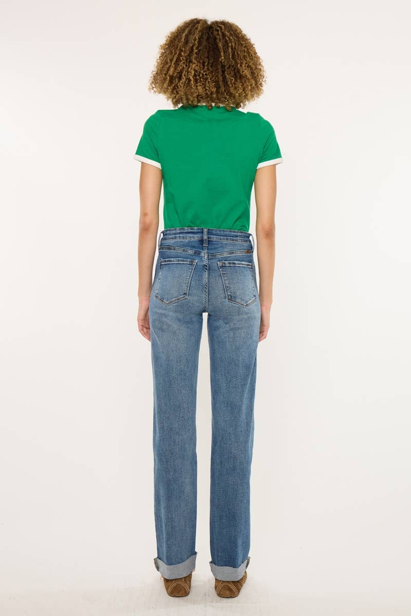 High Rise True Straight Jean