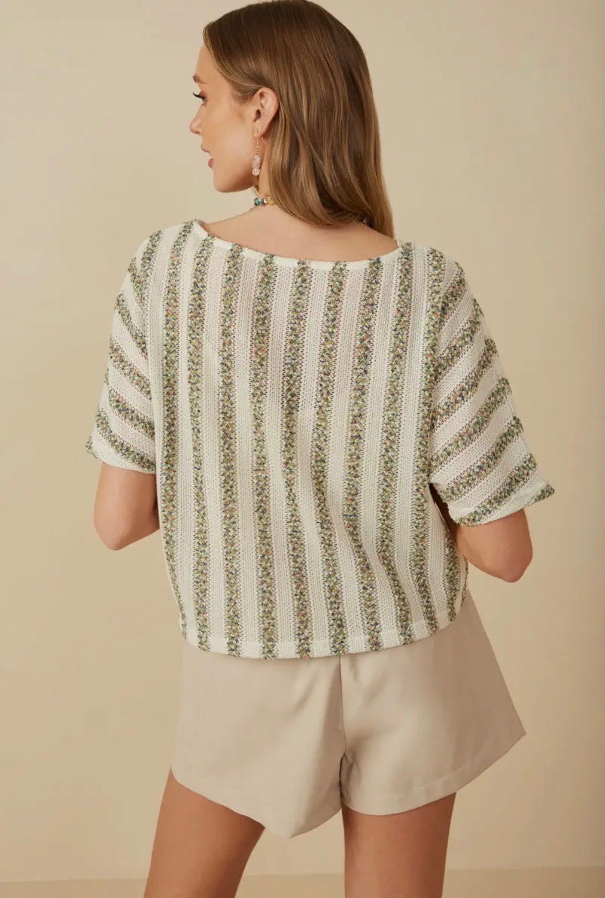 Stripe lightweight sweater