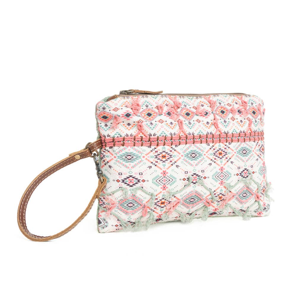 Spring Design Clutch Pouch