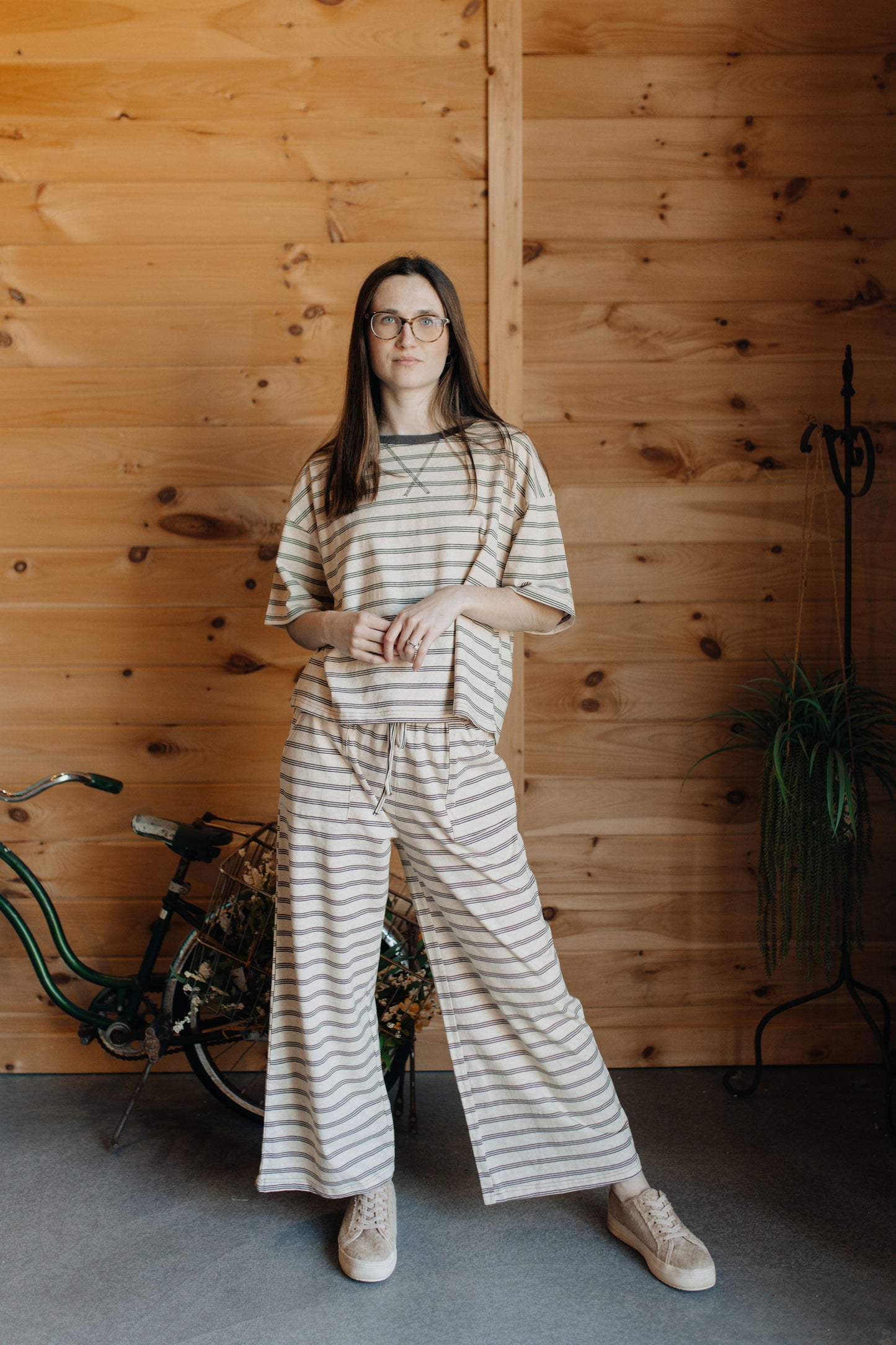 Oatmeal Latte Stripe Set