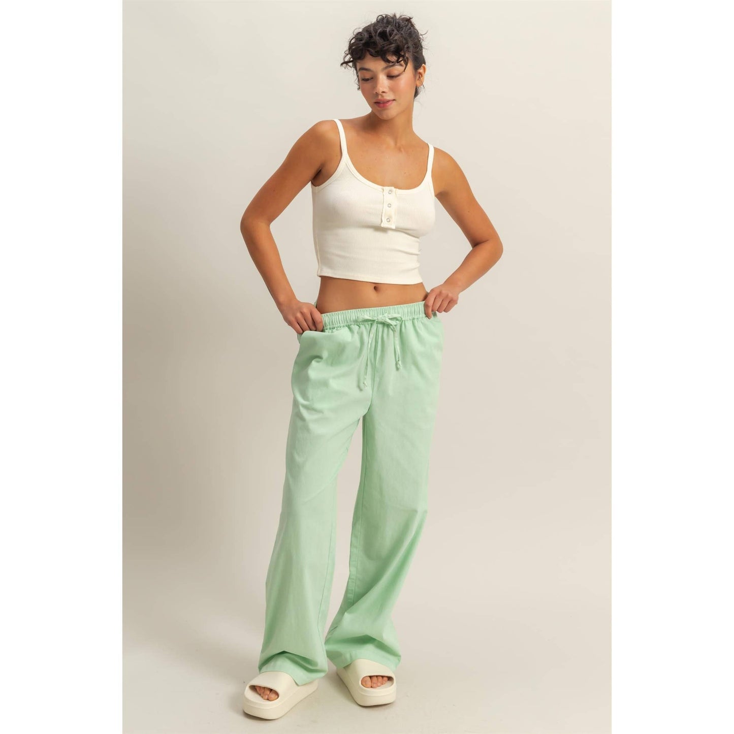 Mint Willow Drawstring Pants
