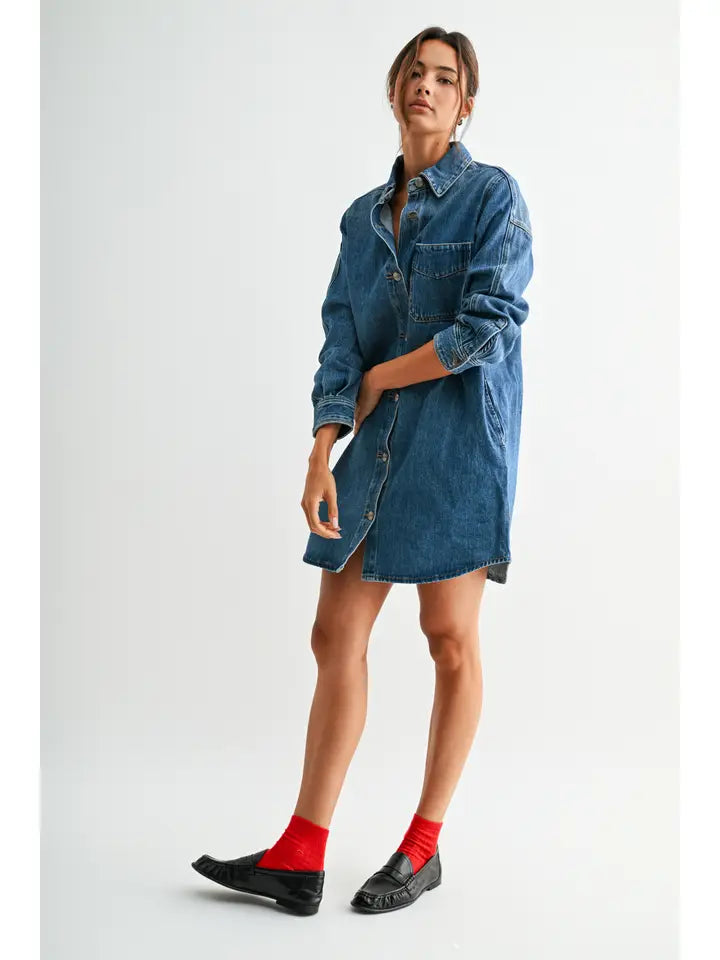 Main Street Denim Dress