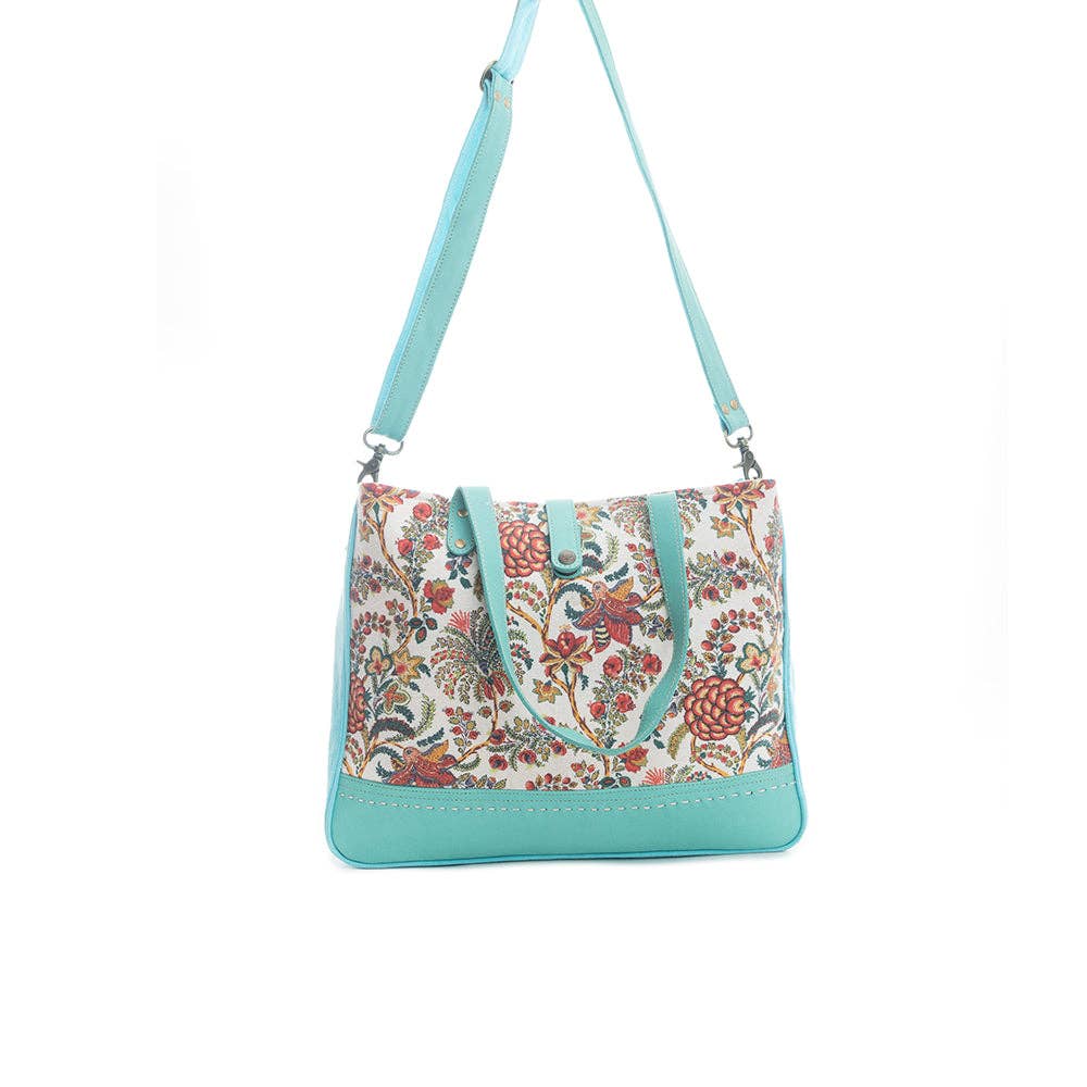 Mariposa Small Weekender Bag: Bright Turquoise