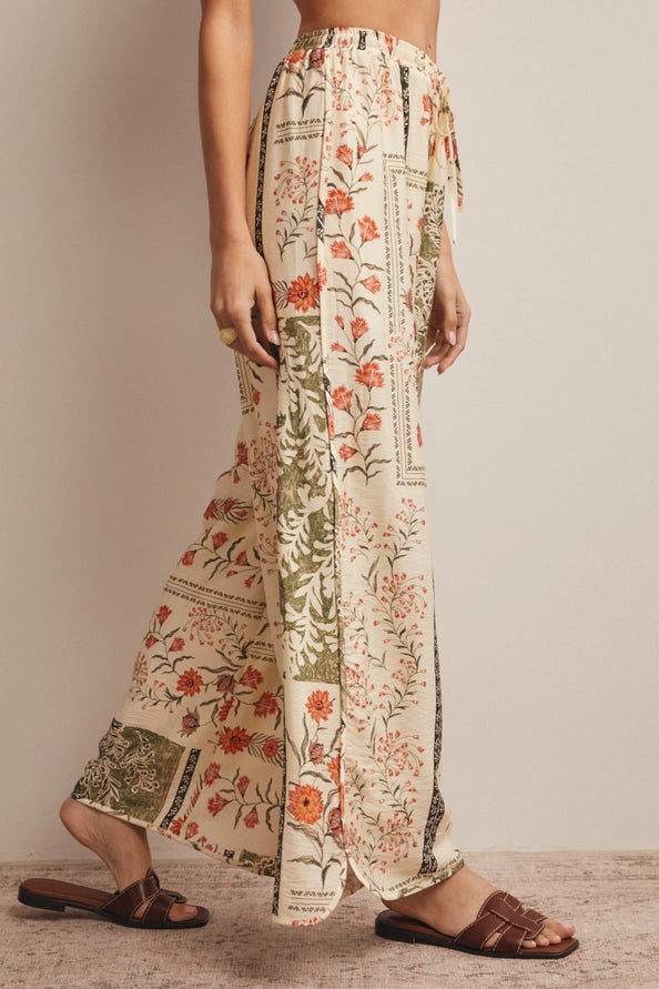 Patchwork Print Vacation Pants