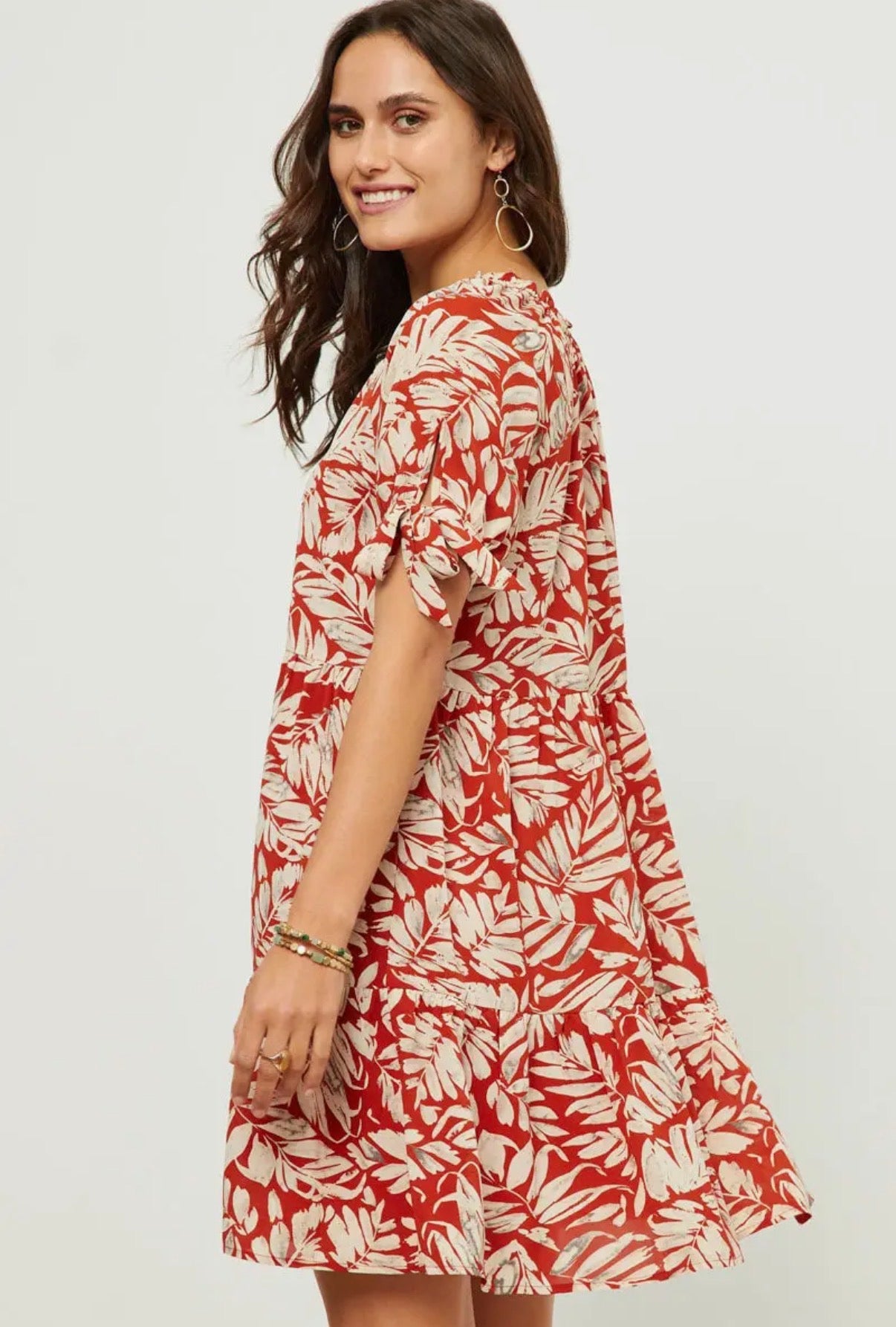 Botanical Pattern Dress