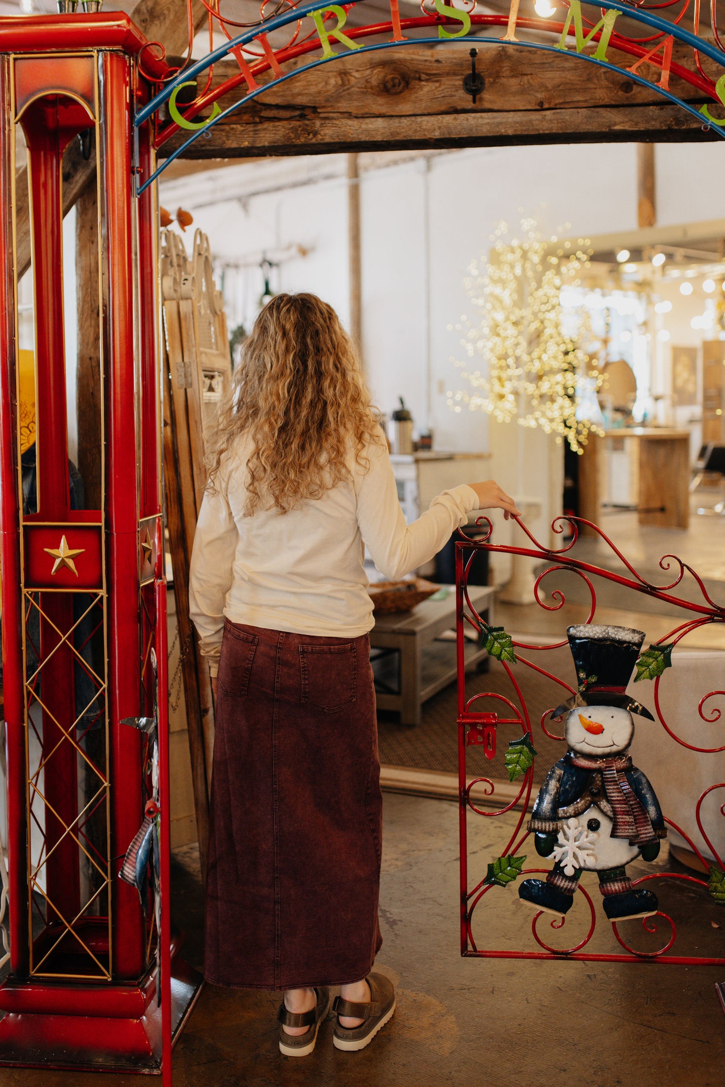 Front Slit Maxi Skirt