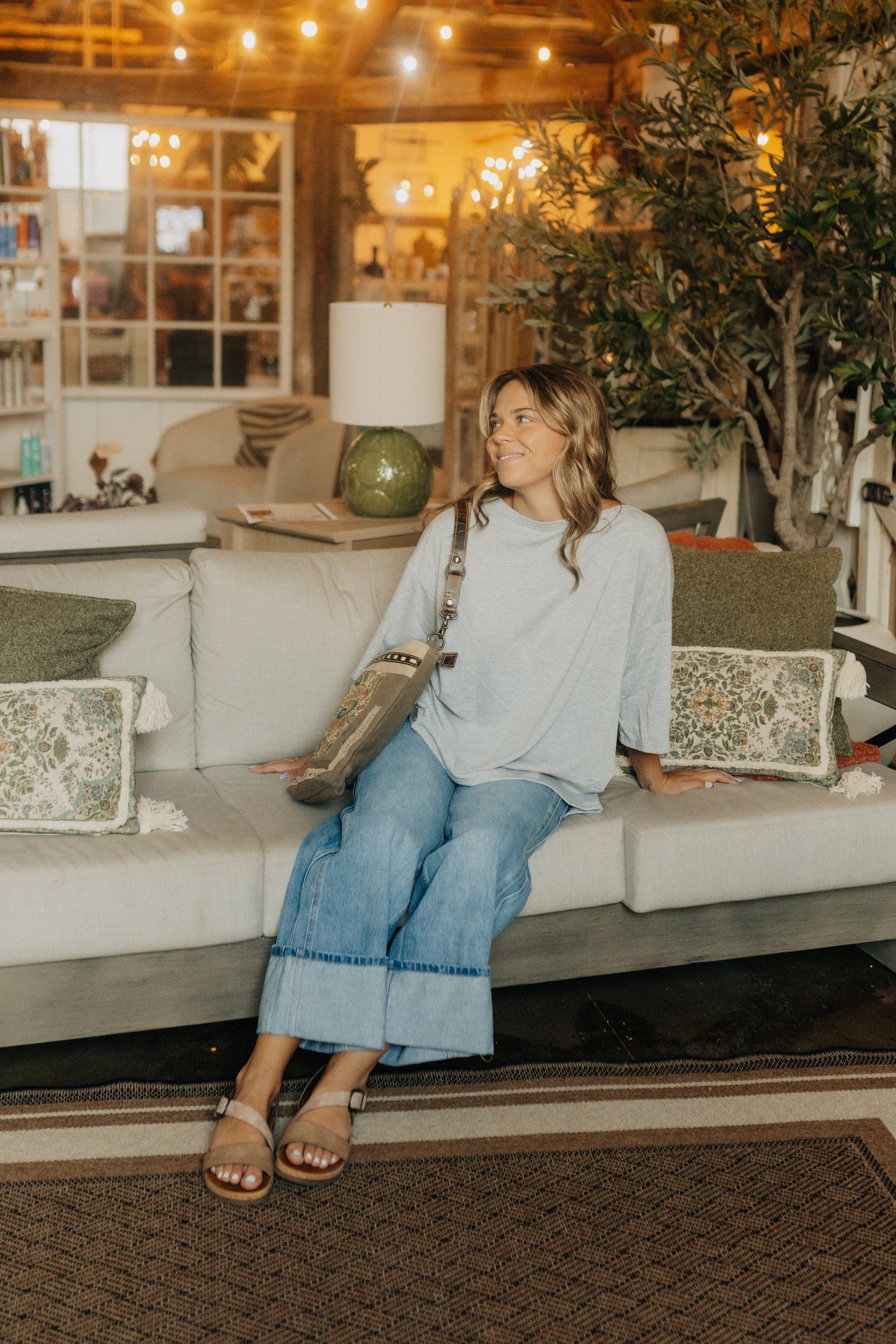 Must Have High Low Tee - Heather Gray