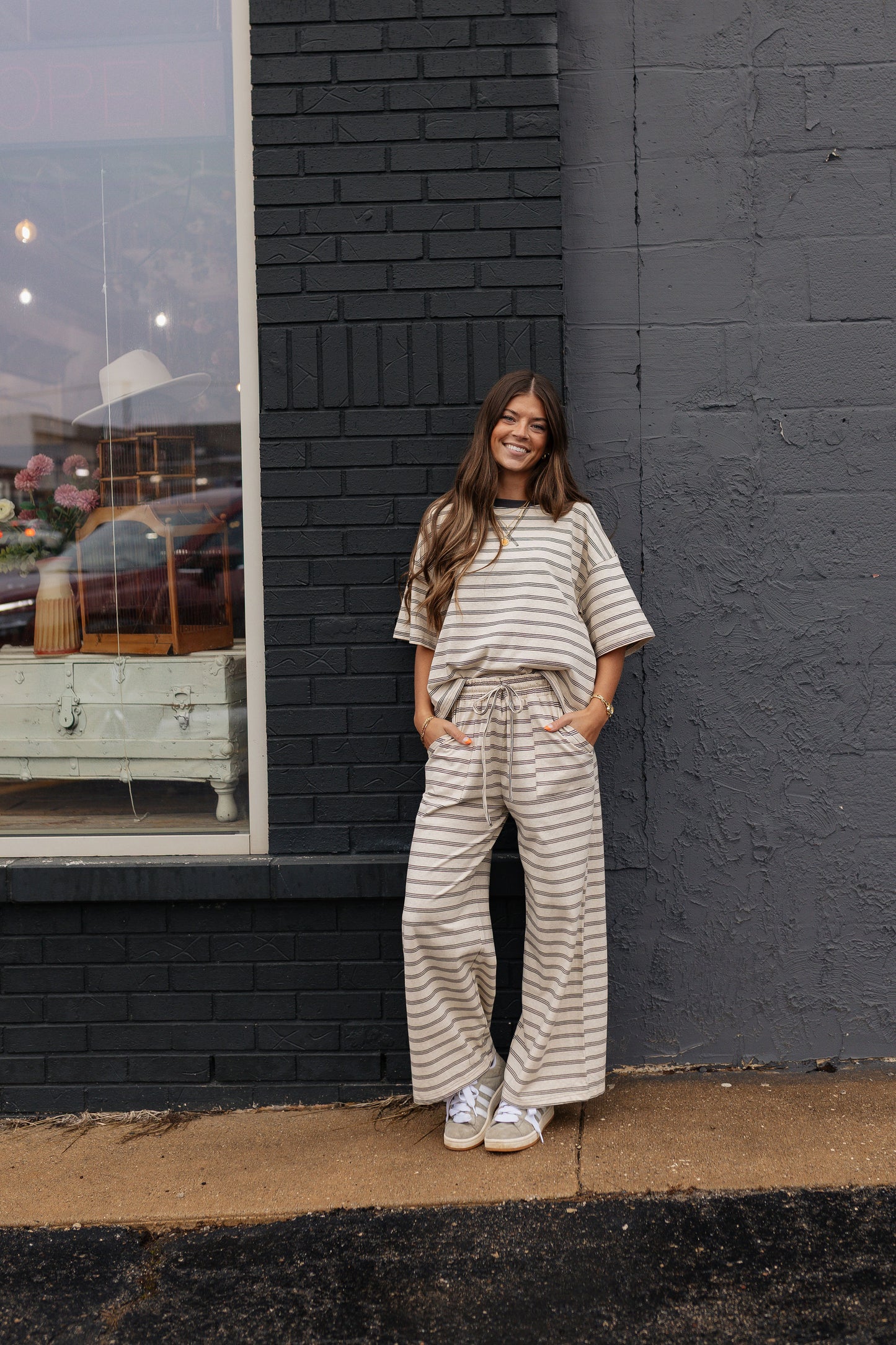 Oatmeal Latte Stripe Set