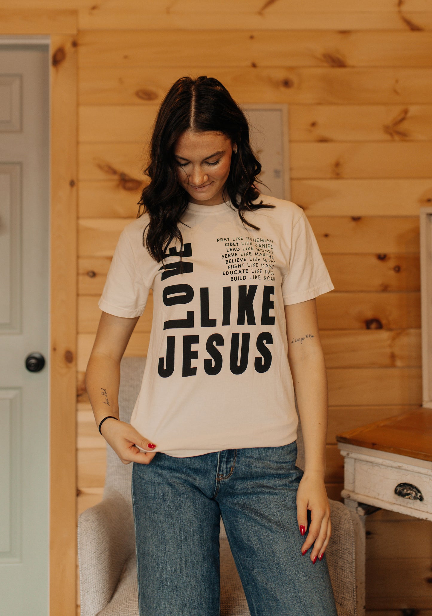 Love Like Jesus Ivory Tee