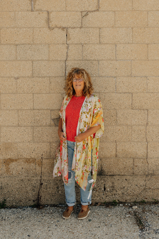 Flower Multi Garden Kimono