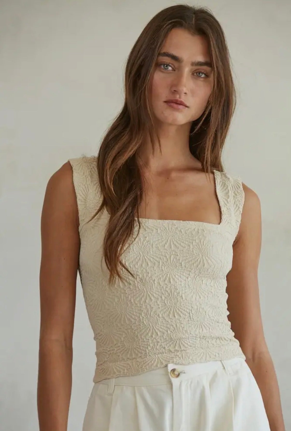 Heartbreak Tank - Cream