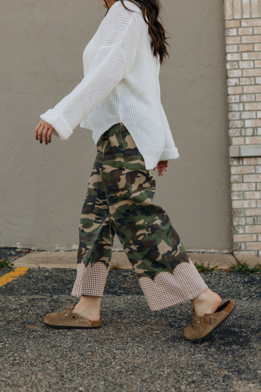 Gingham Girl Camo Pant