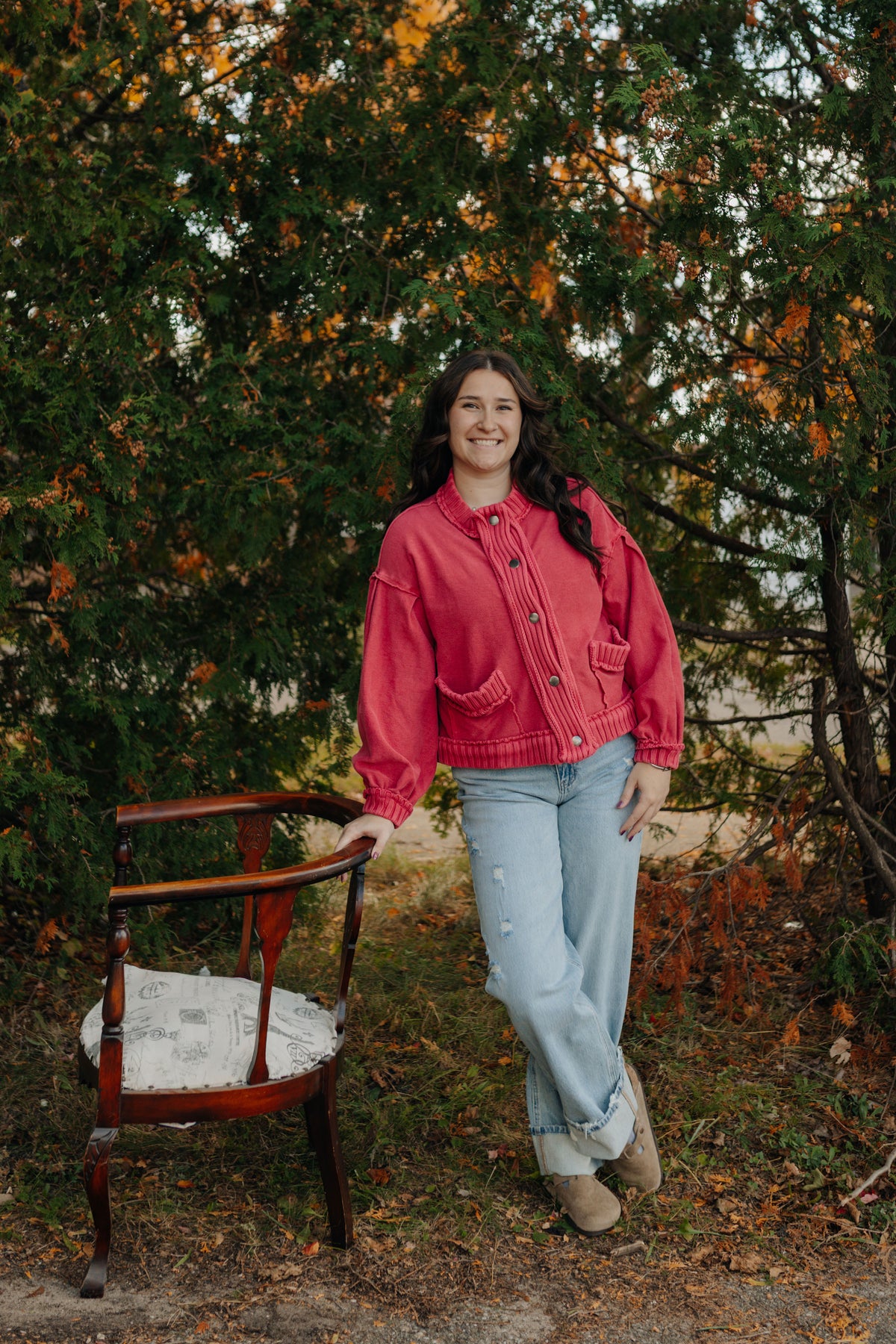 Vintage Berry Cardigan