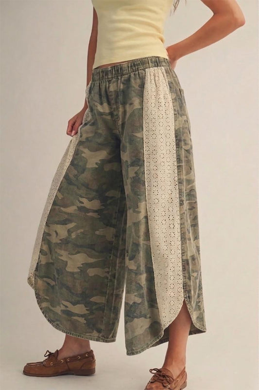 Hidden in Lace Camo Pants
