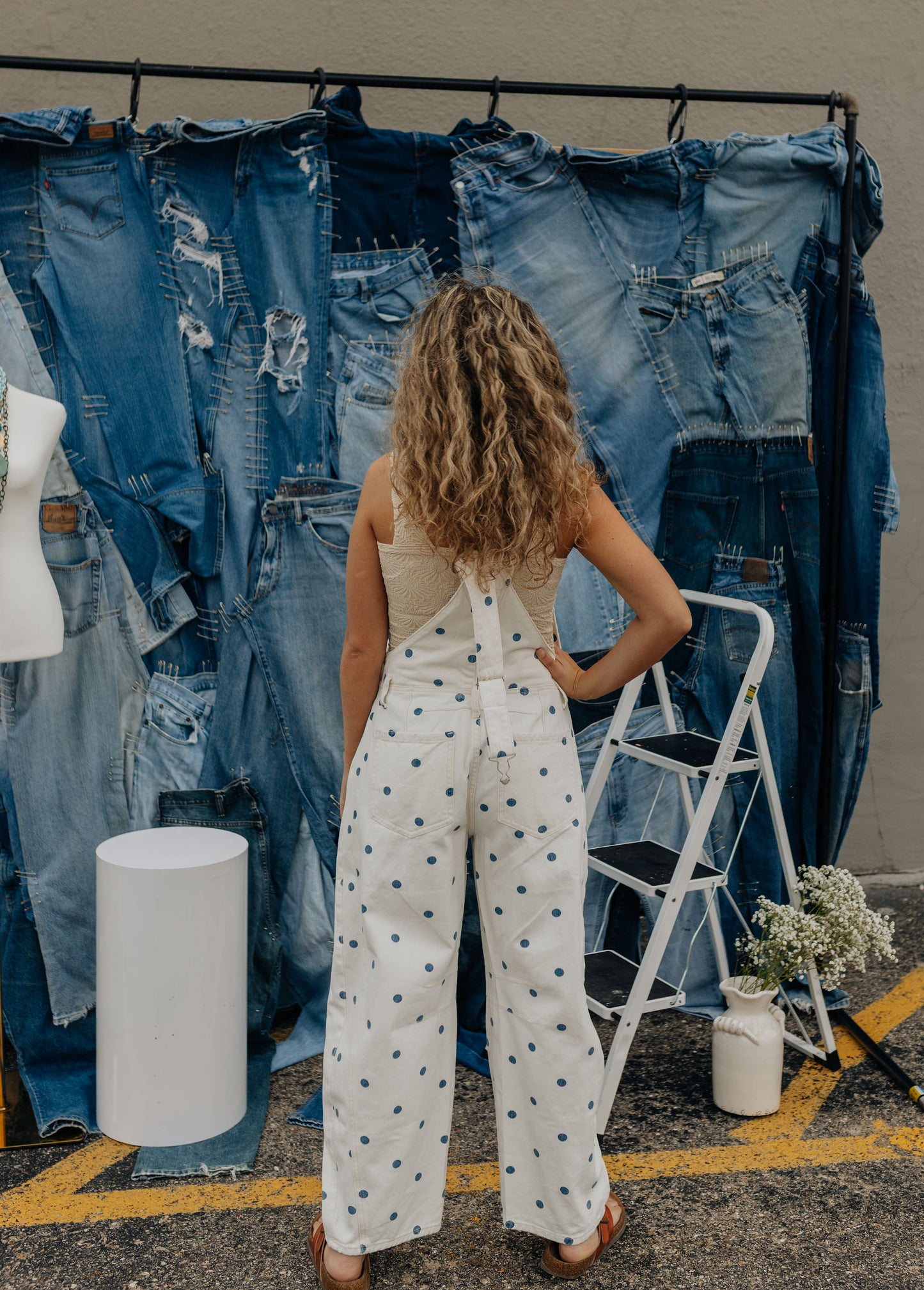 Polka Dot Overalls