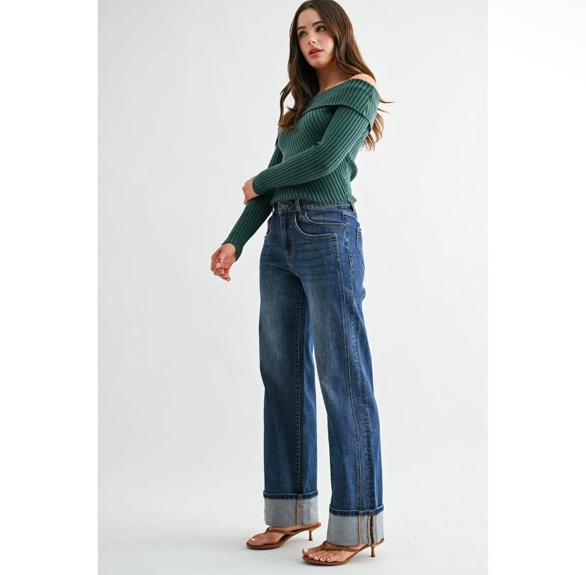 Double Pocket Cuffed Denim