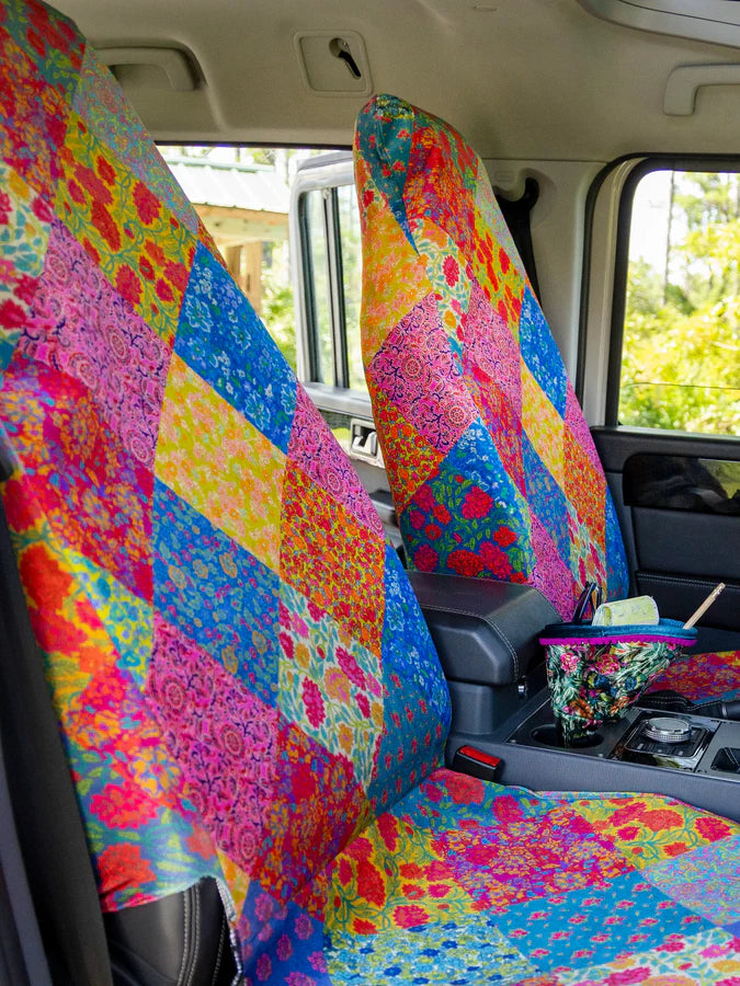 Velvet Front Car Seat Cover, Set of 2