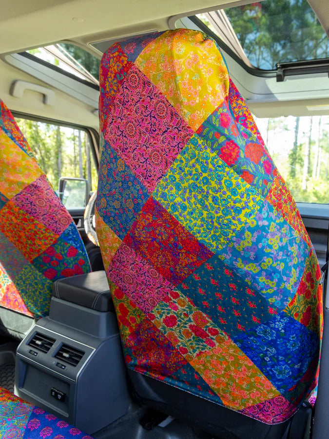 Velvet Front Car Seat Cover, Set of 2