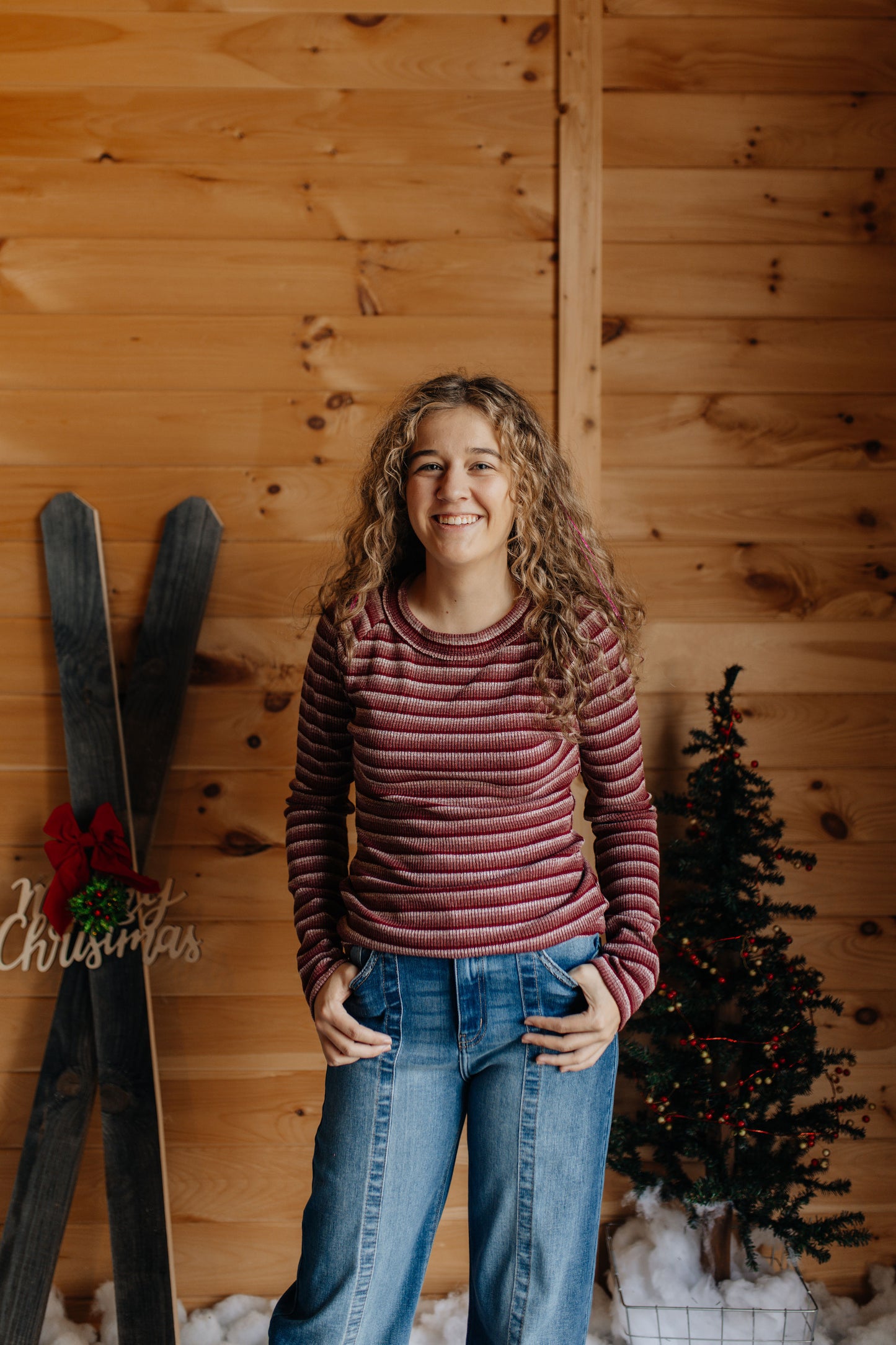 Maplewood Red Stripe Top