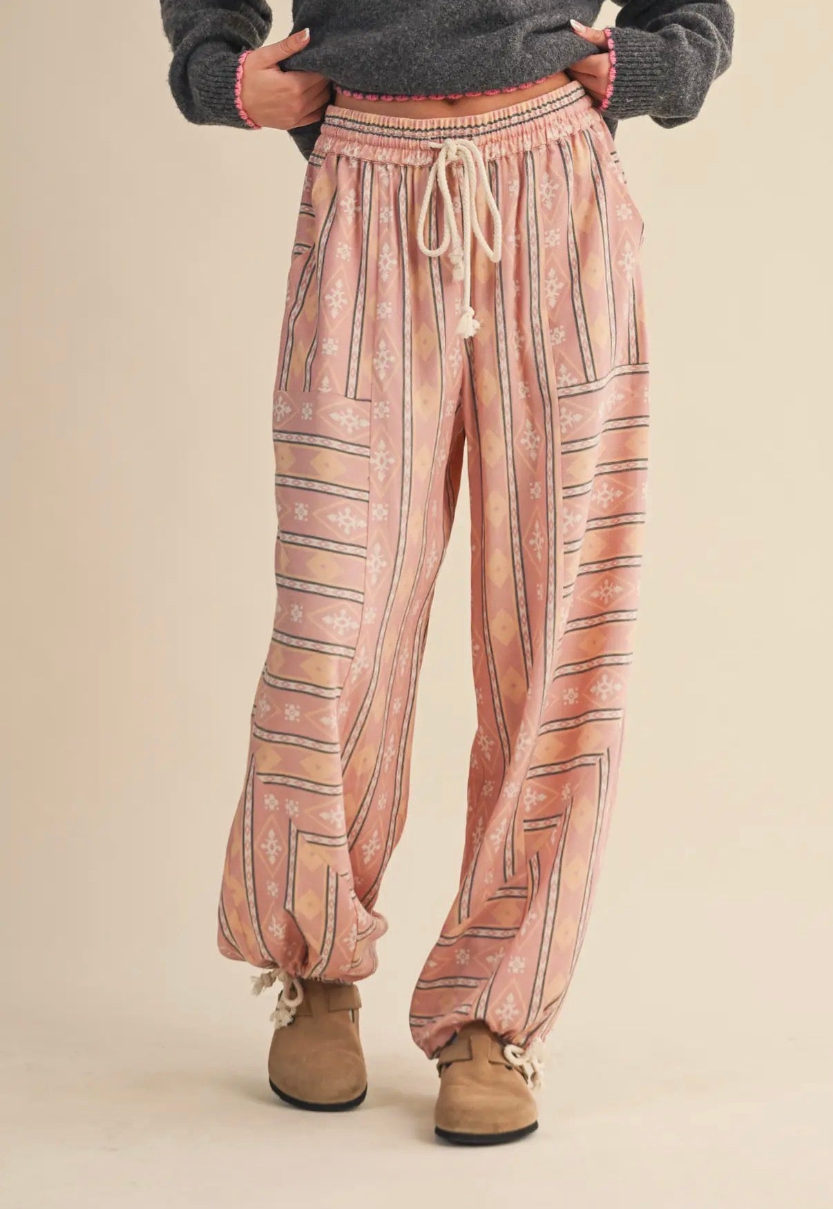Aztec Blush Joggers