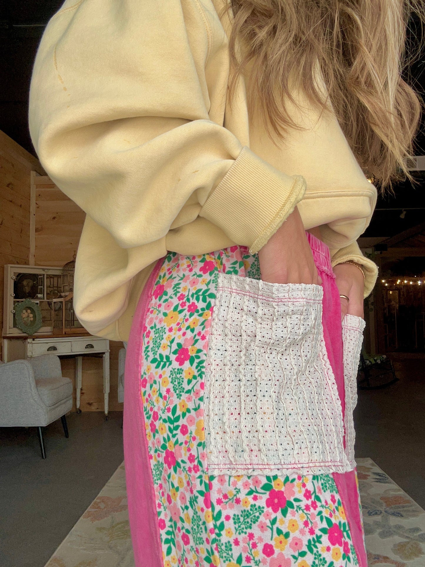 Hot Pink Floral Pant