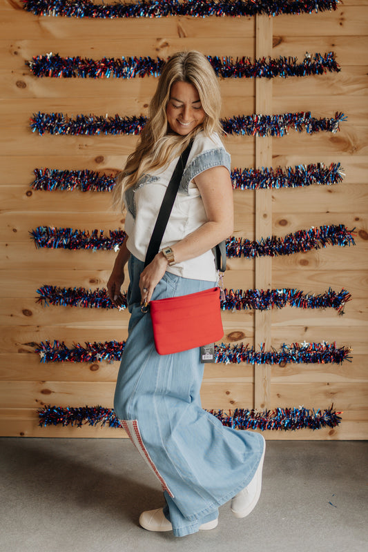 Red Stripe Purse