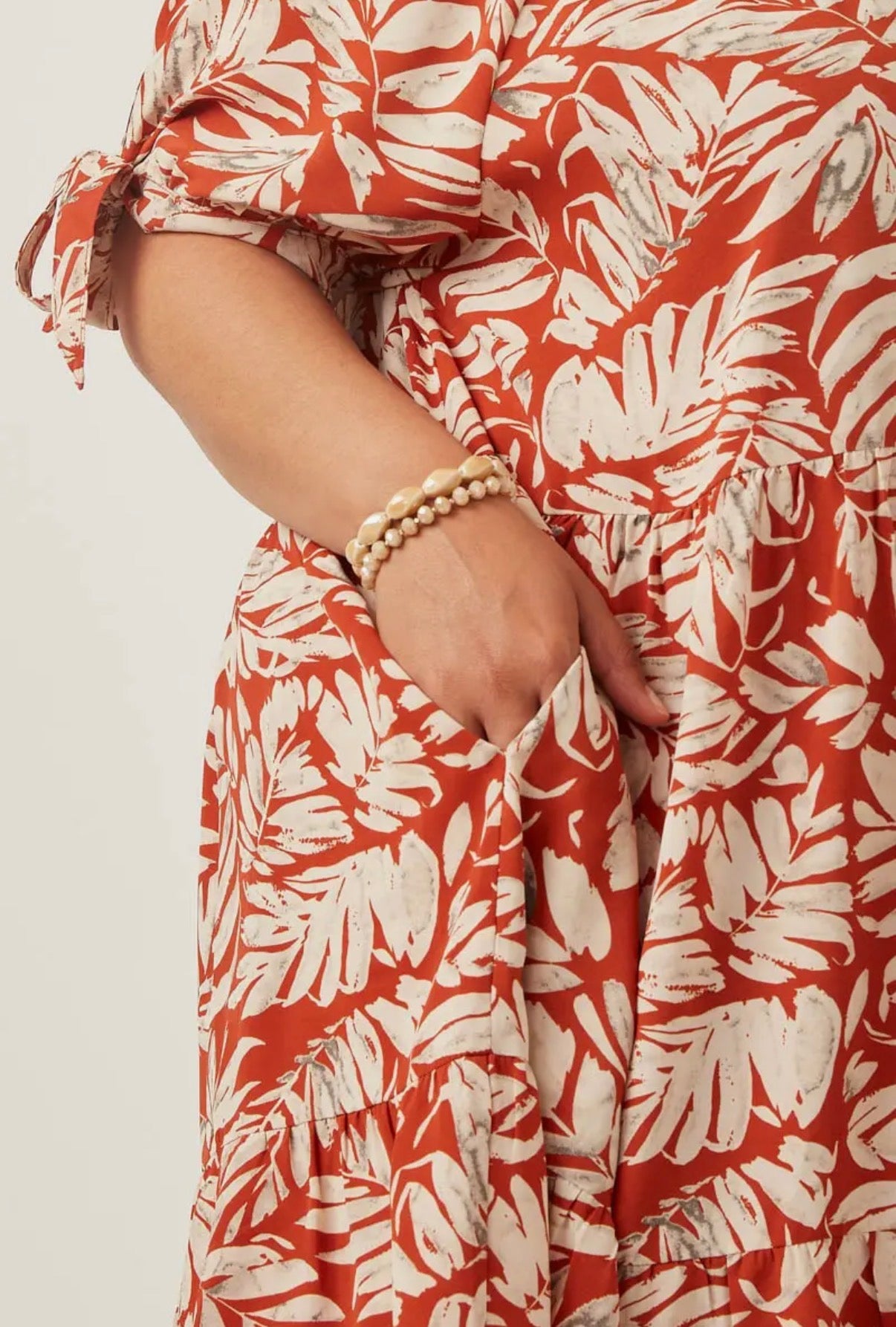 Botanical Pattern Dress