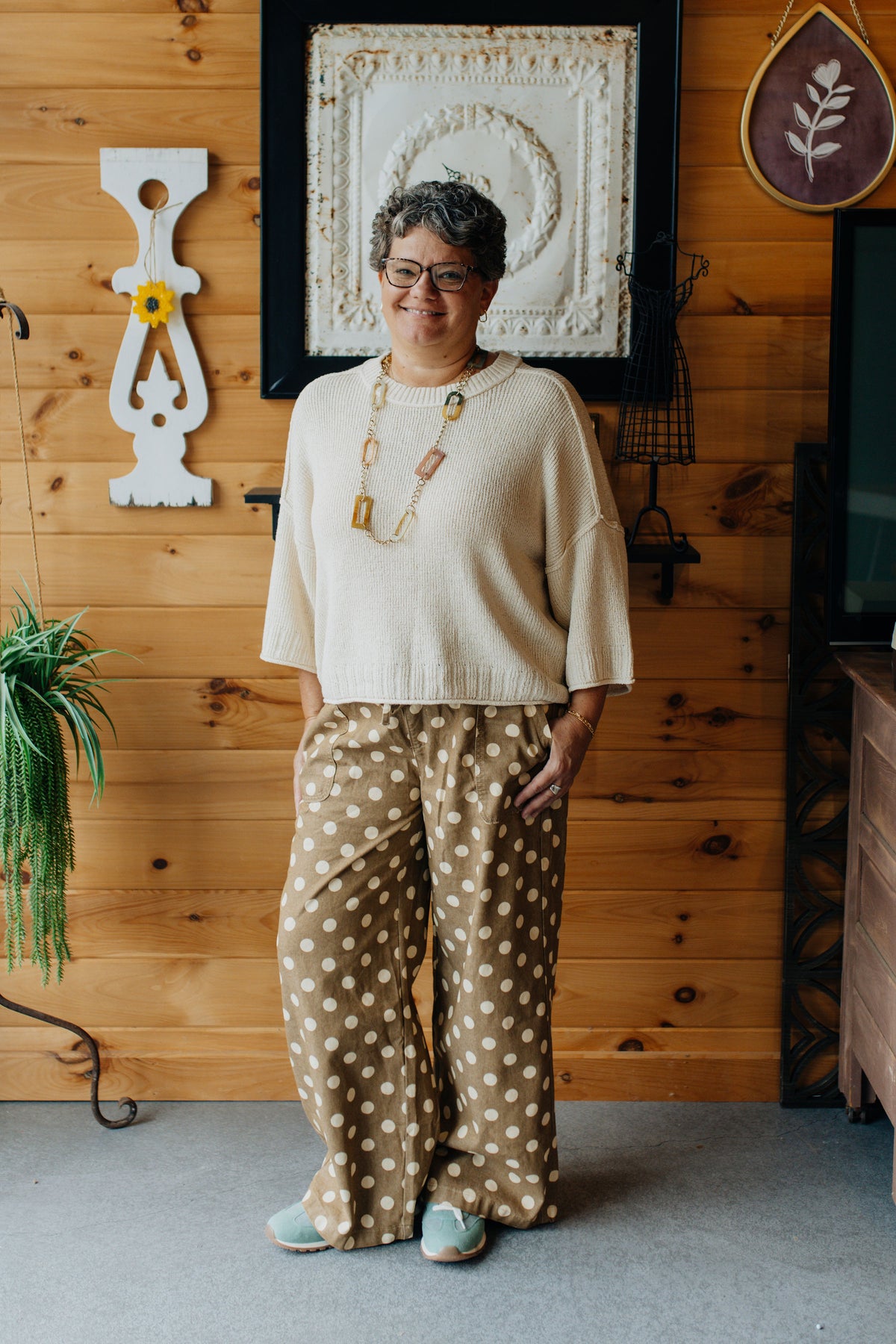 Latte Dottie Pants