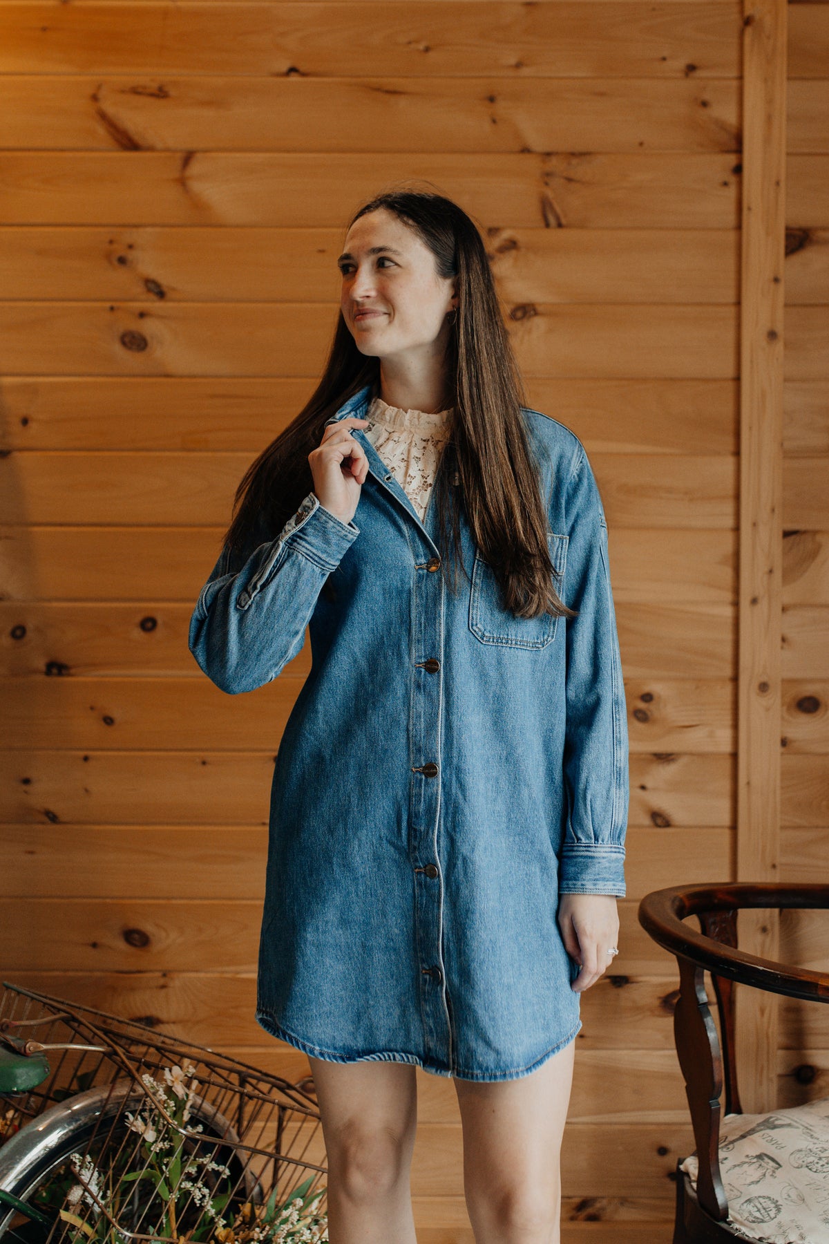 Main Street Denim Dress