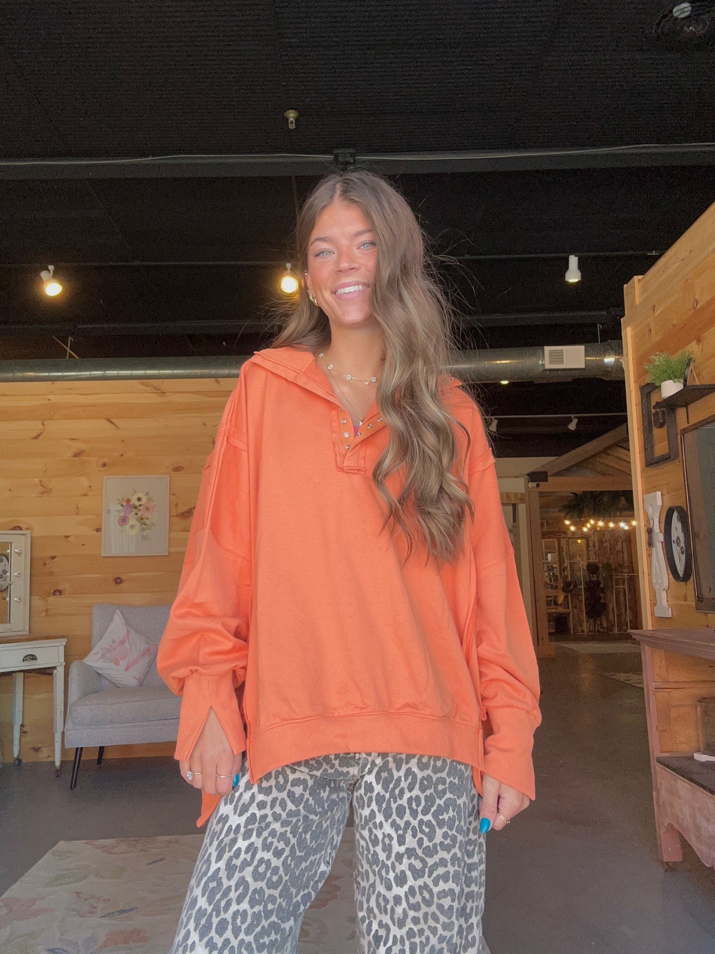 Amber Glow Pullover