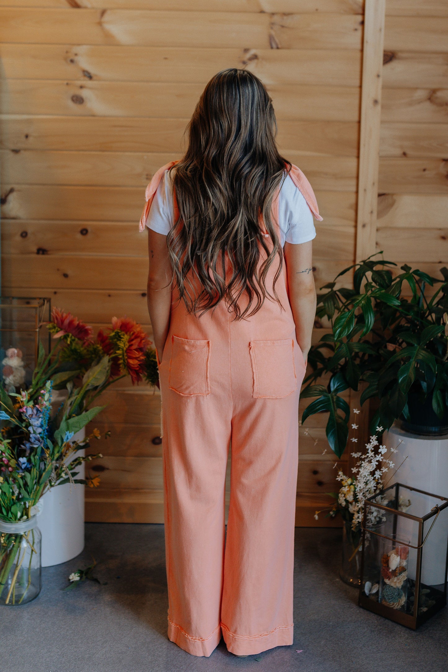 Papaya Floral Jumpsuit
