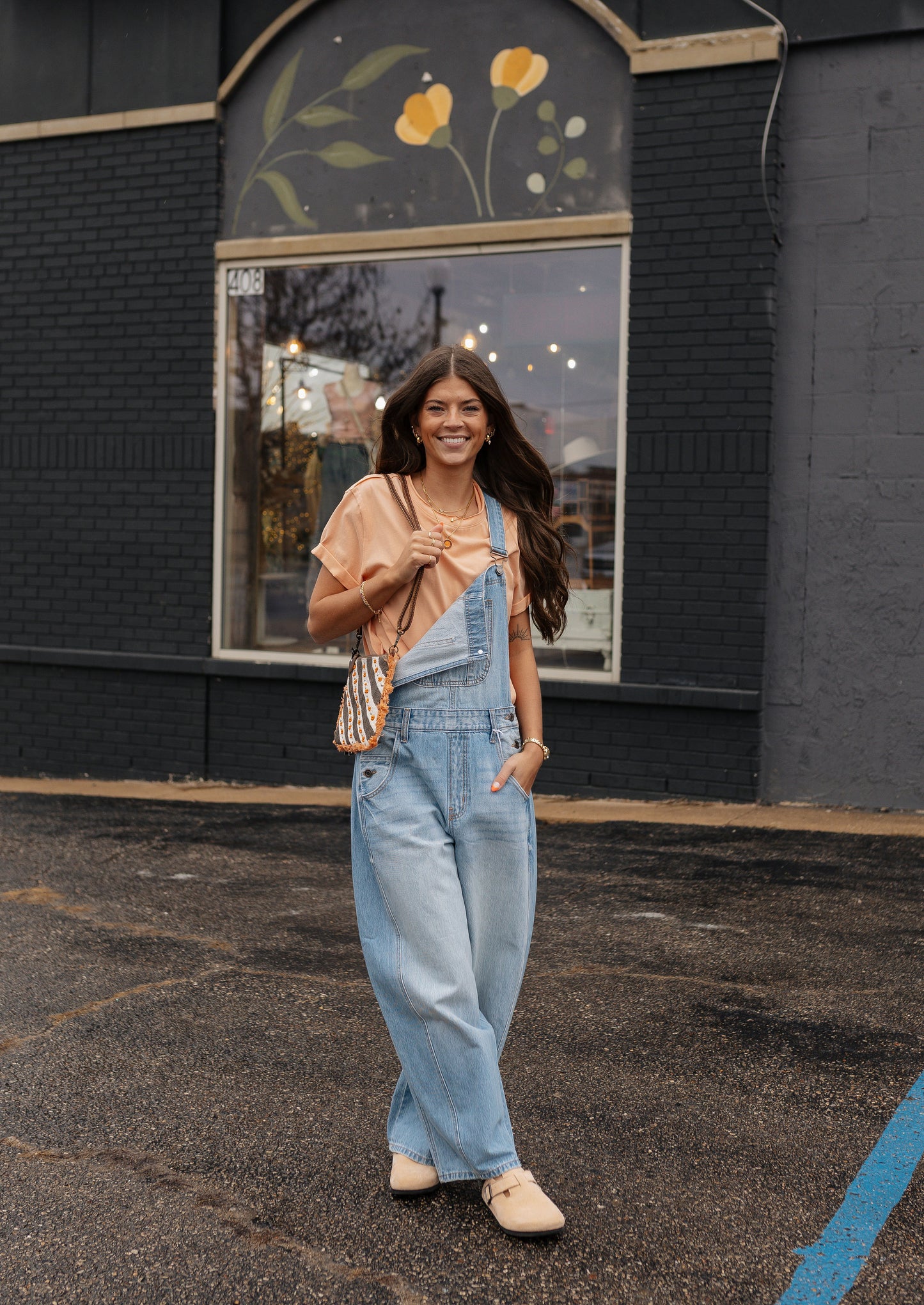 Mid Waisted Barrel Overall