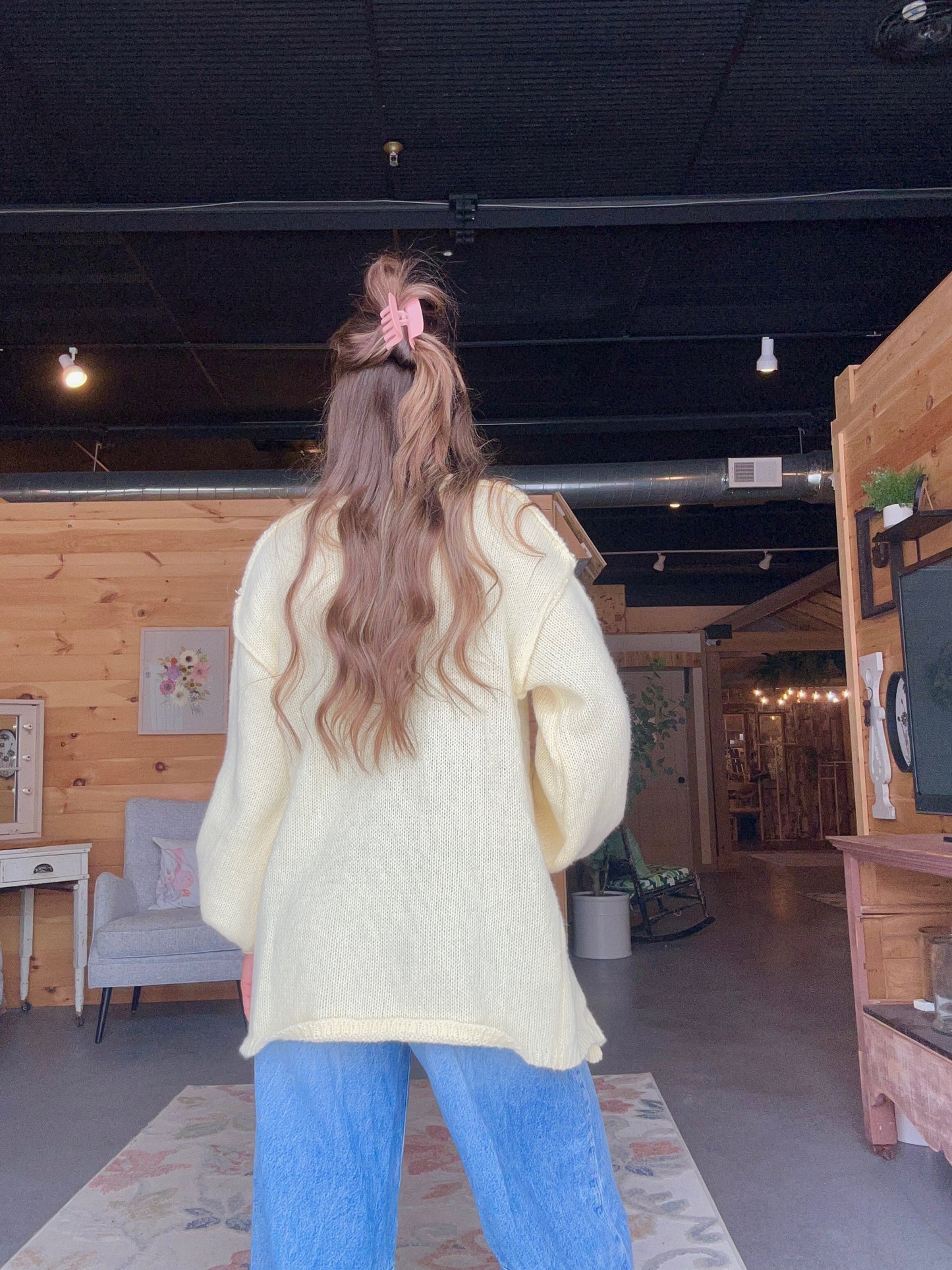 Butter Yellow Cardigan Sweater