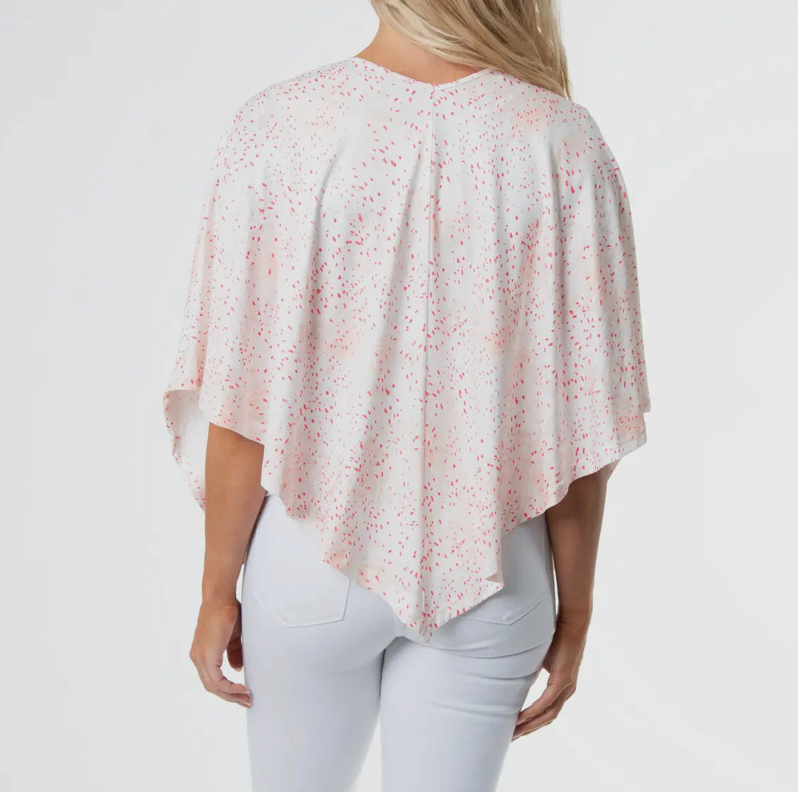 Pink Speckled Poncho