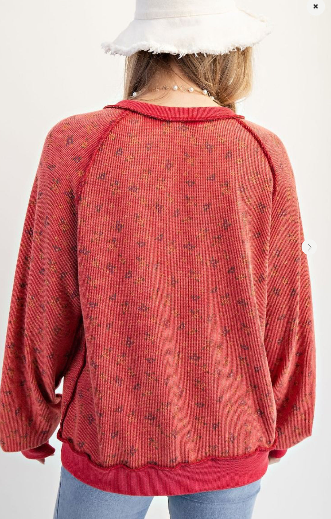 Boho Red Floral Thermal