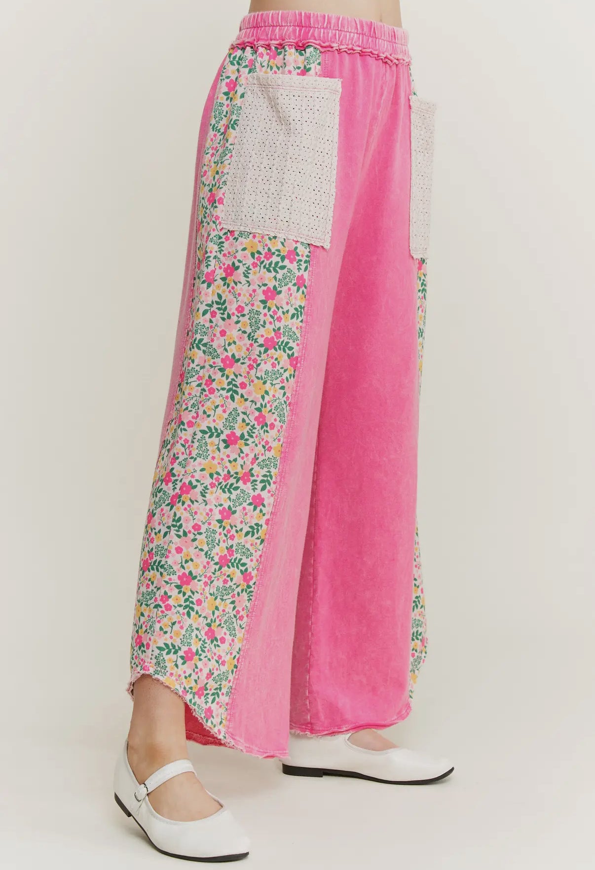 Hot Pink Floral Pant