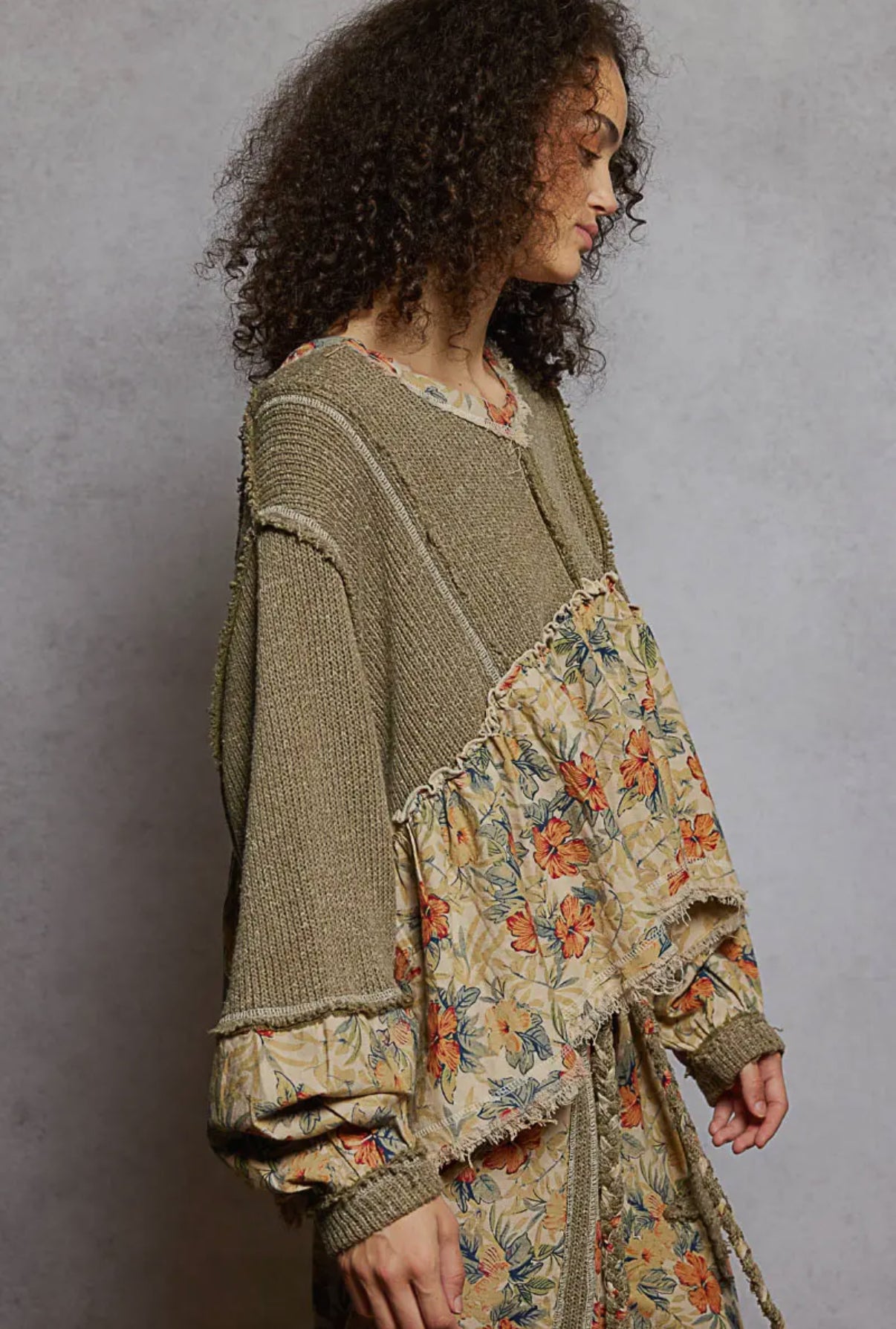 Ruffle Meadow V-Neck