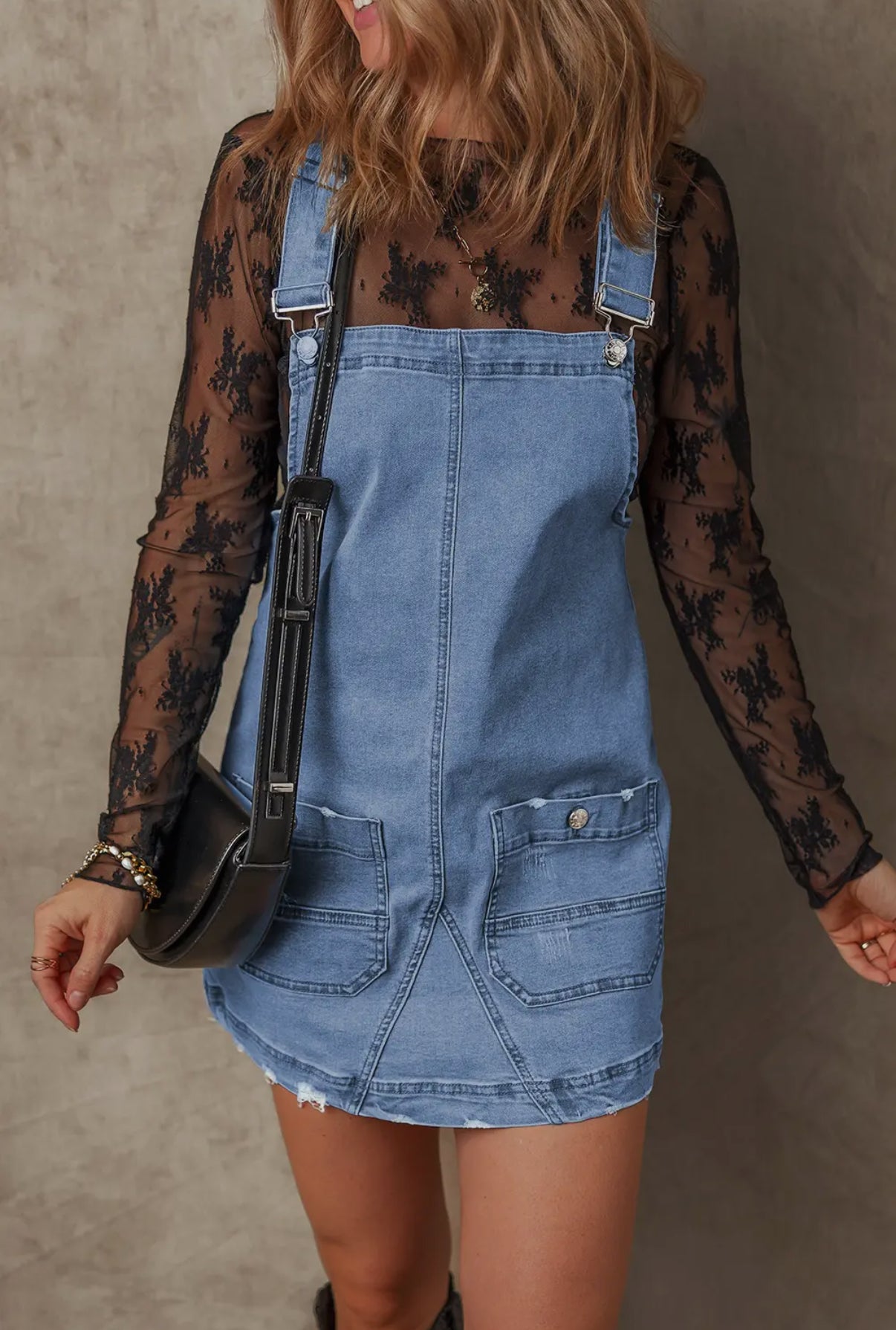 Denim Overall Dress