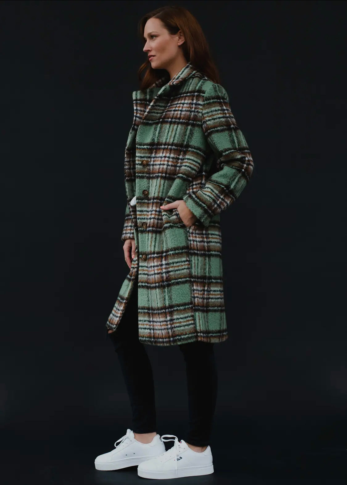 Taylor’s Green Plaid Coat