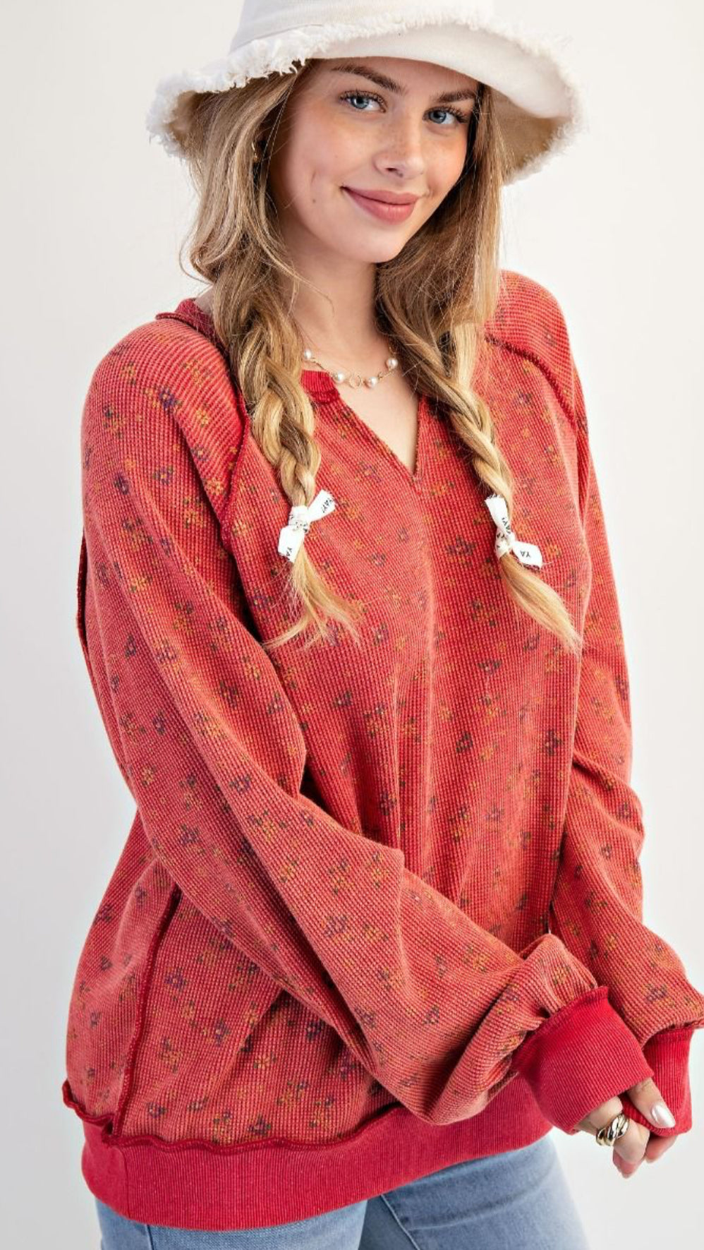 Boho Red Floral Thermal